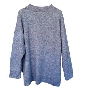 Well Worn Sweater Womens XL Blue Heather Donegal Knit Crewneck Pullover